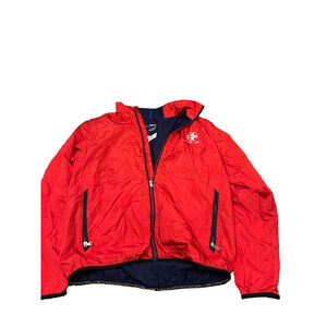 Ralph Women's Red Long Sleeve‎ Zipper Pocket Lined Bomber Jacket Size Medium